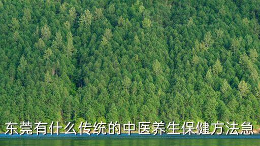 東莞膳食調理，東莞有什么傳統的中醫養生保健方法急