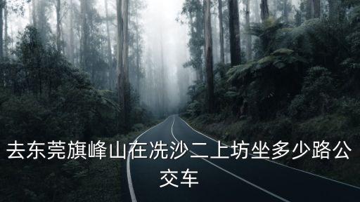 去東莞旗峰山在冼沙二上坊坐多少路公交車