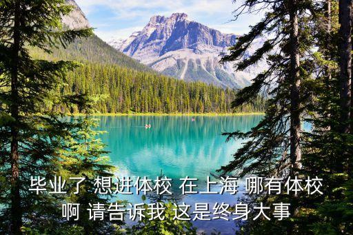上海市體育運動學校張驥海，畢業了 想進體校 在上海 哪有體校啊 請告訴我 這是終身大事
