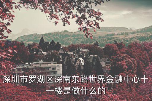 深圳市富盈天下，請問廣東省深圳市福田區福華路8號是一家什么公司