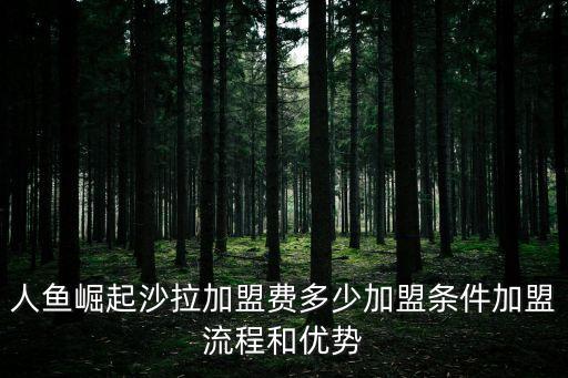 人魚崛起沙拉加盟費(fèi)多少加盟條件加盟流程和優(yōu)勢