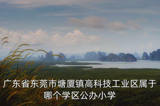 廣東省東莞市塘廈鎮(zhèn)高科技工業(yè)區(qū)屬于哪個(gè)學(xué)區(qū)公辦小學(xué)