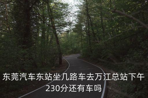 東莞汽車東站坐幾路車去萬江總站下午230分還有車嗎