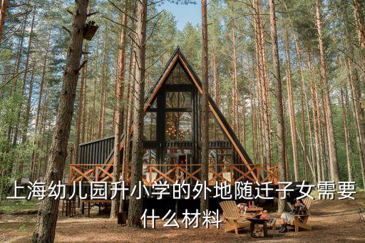 上海市市立幼兒園升小學(xué)，上海幼兒園升小學(xué)的外地隨遷子女需要什么材料