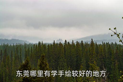 東莞哪里有學(xué)手繪較好的地方