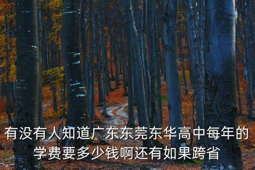 東莞東華2020收費(fèi)標(biāo)準(zhǔn)，東莞市東華初級(jí)中學(xué)學(xué)費(fèi)價(jià)格是多少