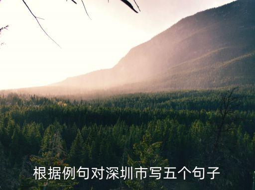 若大深圳苦笑的句子，贊揚(yáng)深圳的句子
