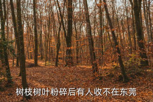 東莞市樹(shù)枝樹(shù)葉處理，樹(shù)枝樹(shù)葉粉碎后有人收不在東莞