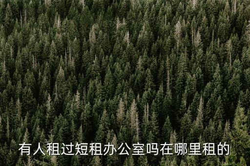 有人租過短租辦公室嗎在哪里租的