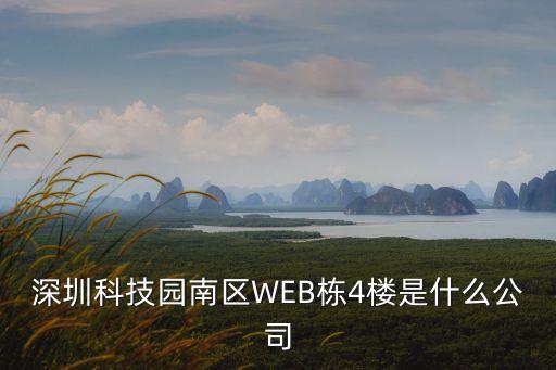 深圳市品尚智聯科技，深圳科技園南區WEB棟4樓是什么公司