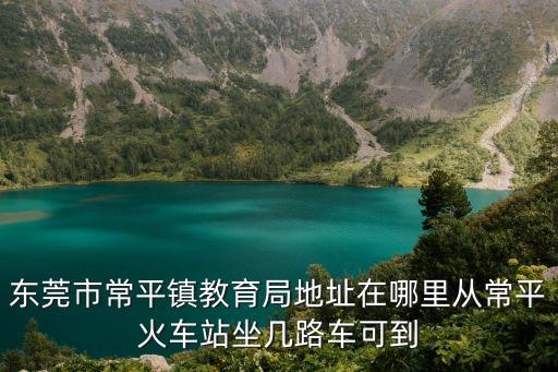 教育局東莞，東莞市教育局的地理位置