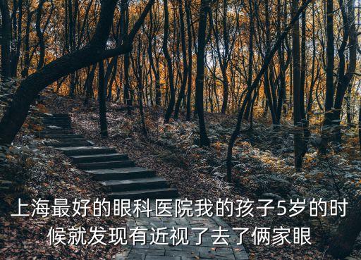 上海最好的眼科醫(yī)院我的孩子5歲的時(shí)候就發(fā)現(xiàn)有近視了去了倆家眼
