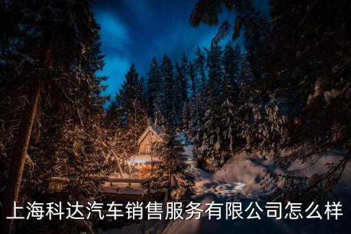 上海市招遠路科達，上海科達汽車銷售服務有限公司怎么樣