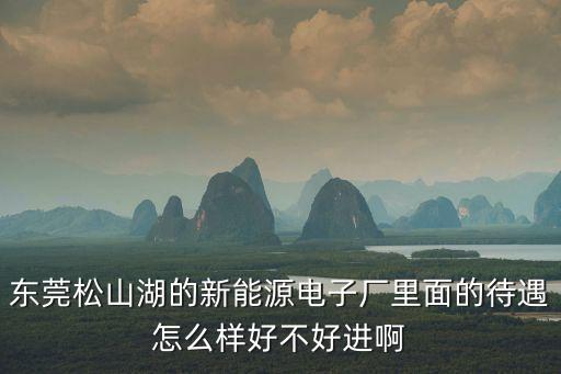 東莞松山湖的新能源電子廠里面的待遇怎么樣好不好進啊