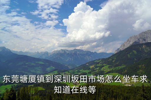 東莞塘廈鎮(zhèn)到深圳坂田市場怎么坐車求知道在線等
