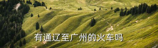 通遼到廣州火車票，有通遼至廣州的火車嗎