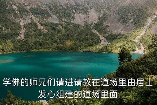 學佛的師兄們請進請教在道場里由居士發心組建的道場里面