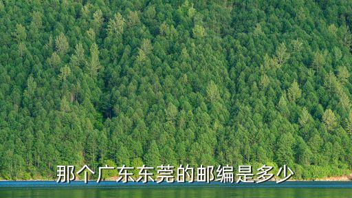廣東東莞環溪路郵編，東莞郵政編碼查詢