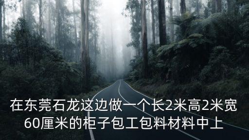 在東莞石龍這邊做一個(gè)長2米高2米寬60厘米的柜子包工包料材料中上