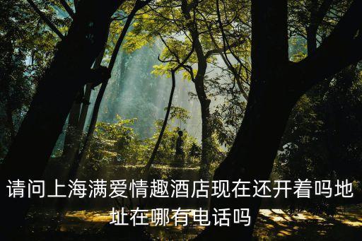 請問上海滿愛情趣酒店現在還開著嗎地址在哪有電話嗎