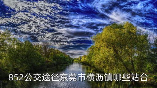 852公交途徑東莞市橫瀝鎮哪些站臺