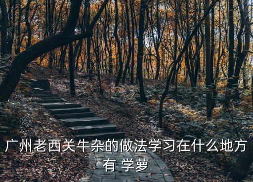 廣州老西關牛雜的做法學習在什么地方有 學蘿