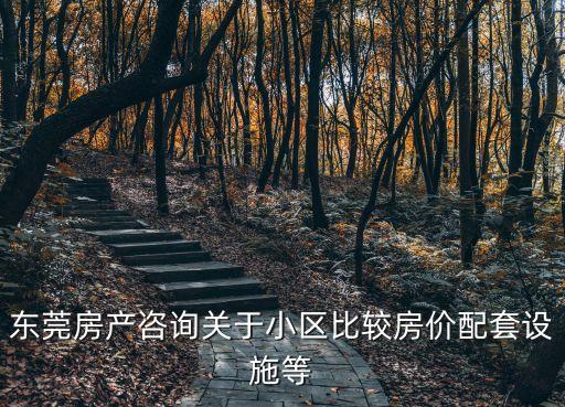 東莞房產咨詢關于小區比較房價配套設施等