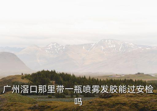 廣州滘口那里帶一瓶噴霧發(fā)膠能過安檢嗎