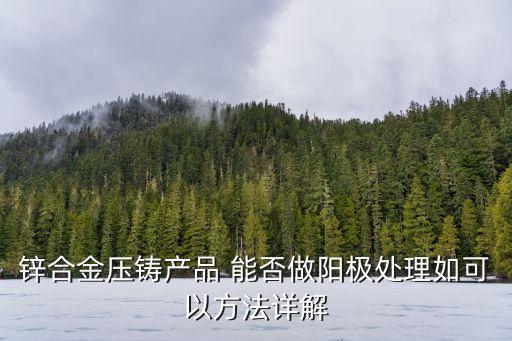 鋅合金壓鑄產品 能否做陽極處理如可以方法詳解