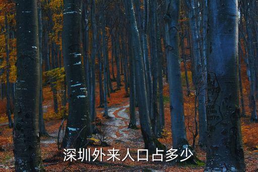 深圳外來人囗多少，深圳有多少外地人口