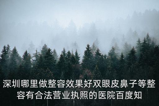 深圳整容眼睛鼻子，我想微整眼睛 鼻子 膨體 打算在廣州或者深圳做 知道的醫(yī)院挺多的