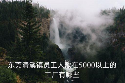 東莞清溪鎮(zhèn)員工人數(shù)在5000以上的工廠有哪些
