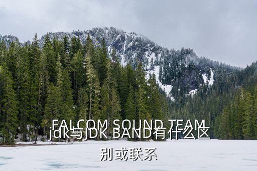 FALCOM SOUND TEAM jdk與JDK BAND有什么區別或聯系