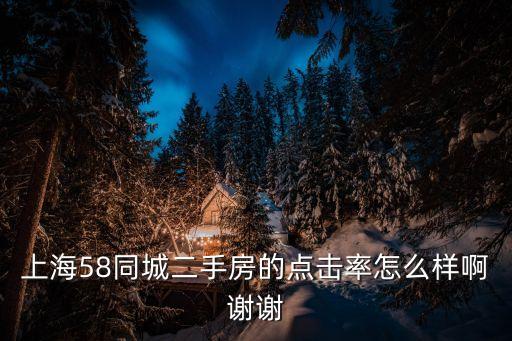 上海58同城二手房的點擊率怎么樣啊謝謝