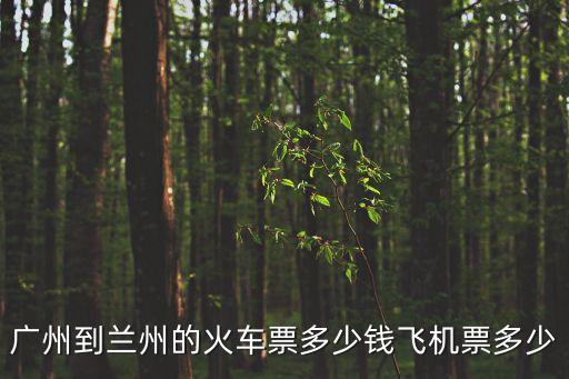 廣州南到蘭州的火車，廣州到蘭州的火車票多少錢飛機(jī)票多少
