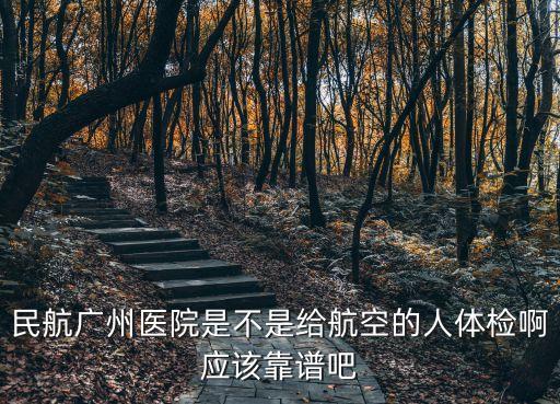 民航廣州醫院是不是給航空的人體檢啊應該靠譜吧