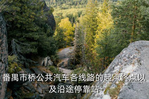番禺市橋公共汽車各線路的起點(diǎn)終點(diǎn)以及沿途停靠站