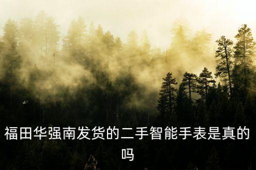 福田華強南發貨的二手智能手表是真的嗎