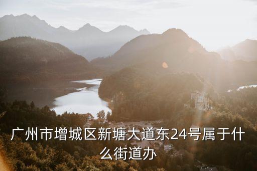 廣州東街道，廣州市增城區(qū)新塘大道東24號屬于什么街道辦