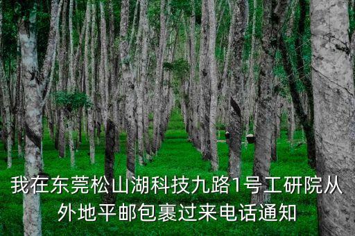 我在東莞松山湖科技九路1號工研院從外地平郵包裹過來電話通知