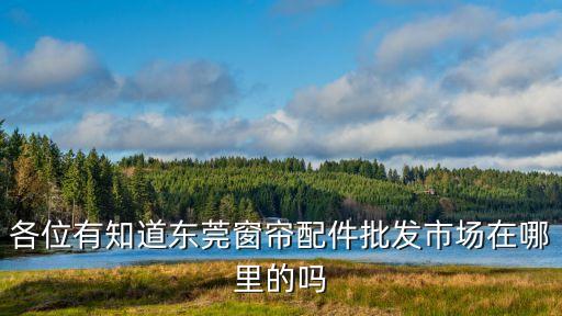 各位有知道東莞窗簾配件批發(fā)市場在哪里的嗎