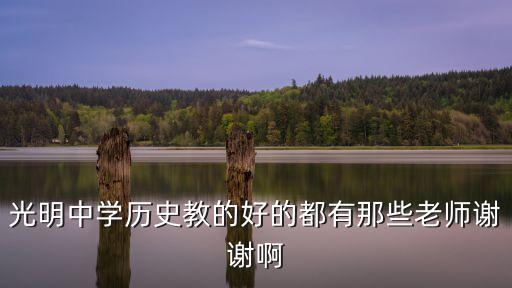 光明中學歷史教的好的都有那些老師謝謝啊
