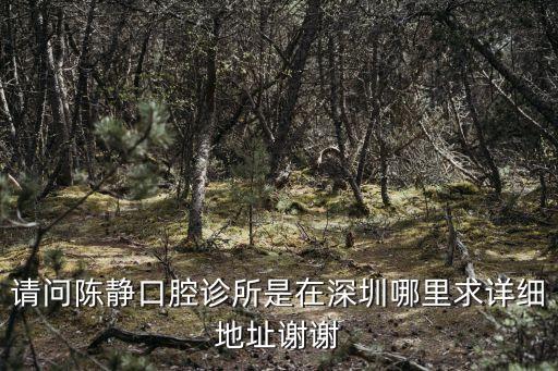 請(qǐng)問(wèn)陳靜口腔診所是在深圳哪里求詳細(xì)地址謝謝
