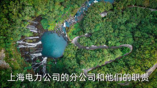 上海電力公司的分公司和他們的職責