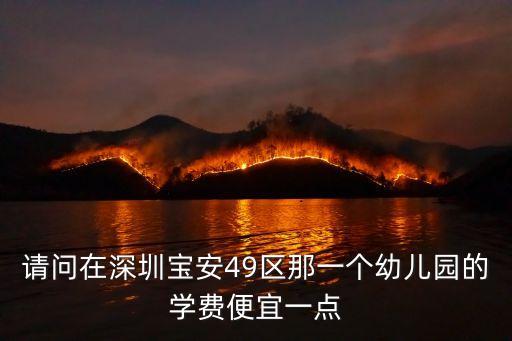 深圳雅豪祥苑幼兒園學費貴嗎，請問在深圳寶安49區(qū)那一個幼兒園的學費便宜一點