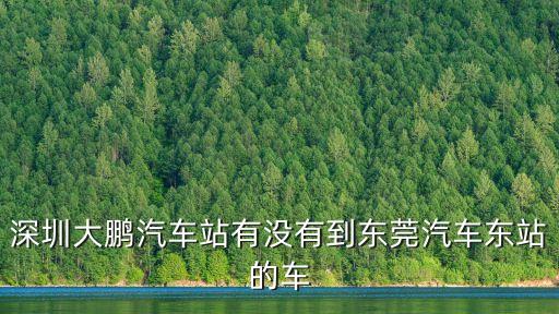 大鵬水頭到東莞黃江，從深圳大鵬怎么去東皖黃江長龍
