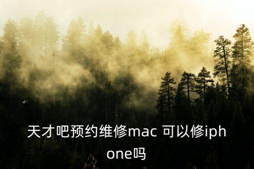 天才吧預約維修mac 可以修iphone嗎