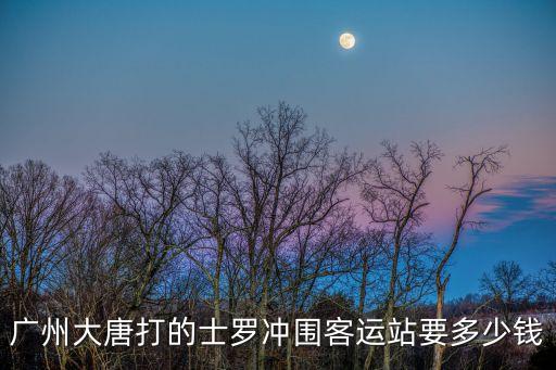 廣州大唐打的士羅沖圍客運(yùn)站要多少錢(qián)