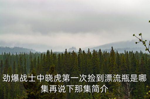 勁爆戰士中曉虎第一次撿到漂流瓶是哪集再說下那集簡介