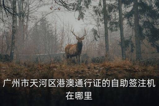 廣州市天河區(qū)港澳通行證的自助簽注機(jī)在哪里